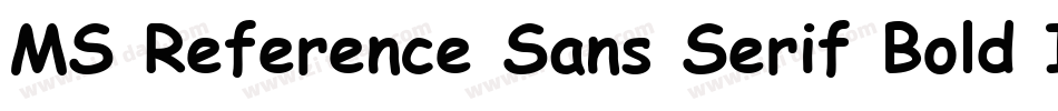 MS Reference Sans Serif Bold Italic字体转换